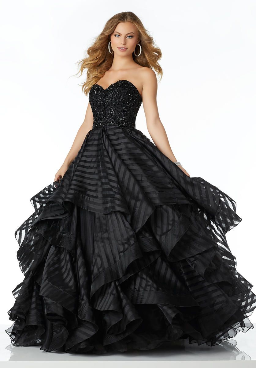 sheer ball gowns