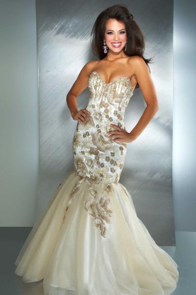 Macduggal 42460m Mermaid Dress With Lace Up Back French Macduggal 42460m Mermaid Dress With Lace Up Back