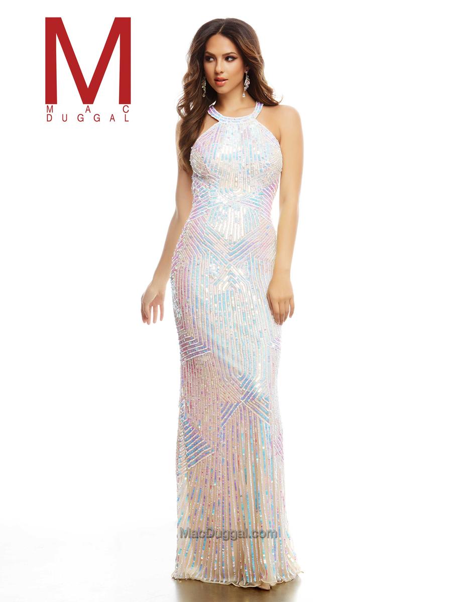 mac duggal iridescent sequin gown