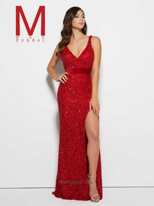 Mac Duggal Red Sequin Dress Online ...