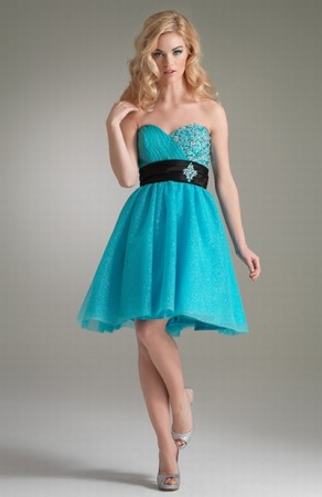 Jasz Sparkle Tulle Short Party Dress 4429