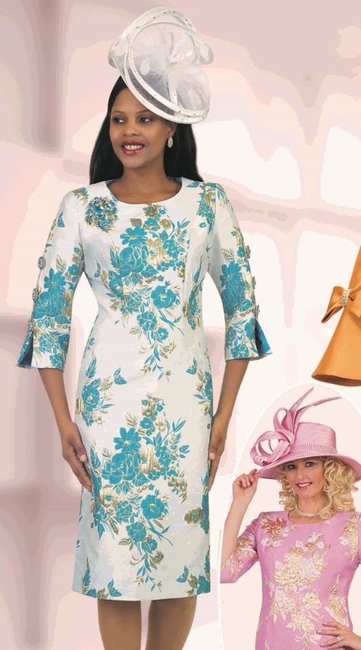 Floral church dress store