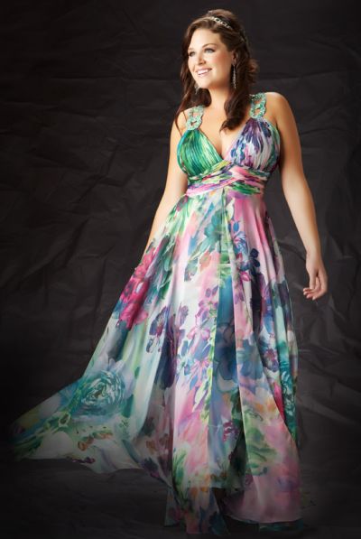 Plus Size Chiffon Dresses
