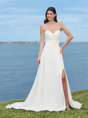 Adrianna Papell 45005 Draped A-Line Destination Gown