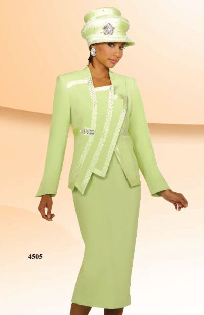 Ben Marc Asymmetrical Womens Church Suit 4505: French Novelty