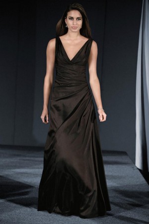 Wtoo 451 V Neck Shantung Bridesmaid Gown