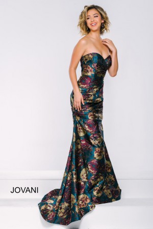 Jovani 45363 Floral Print Prom Dress