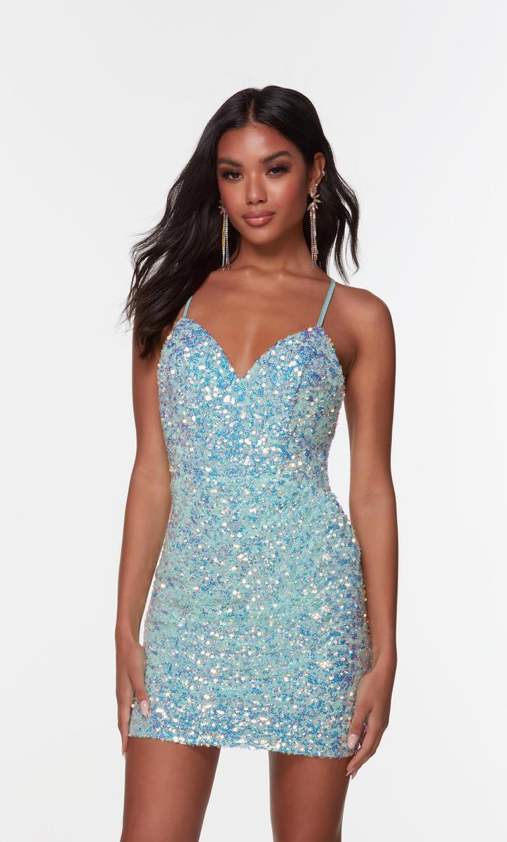 short sequined dress