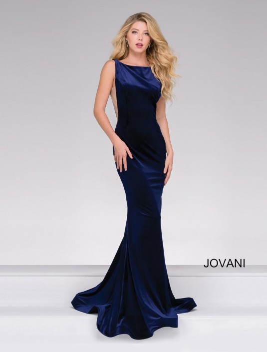 jovani navy blue prom dress