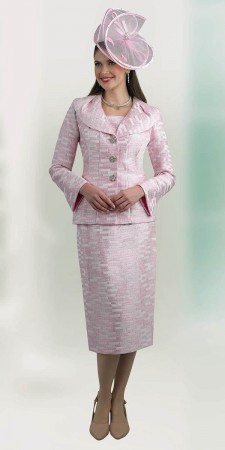Lily and Taylor 4660 Ladies Pretty Brocade Church Suit