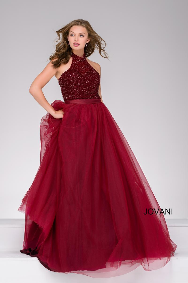 jovani tulle layered ball gown