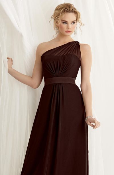Jordan 471 One Shoulder Bridesmaid Dress French Novelty Jordan 471 One Shoulder Bridesmaid Dress