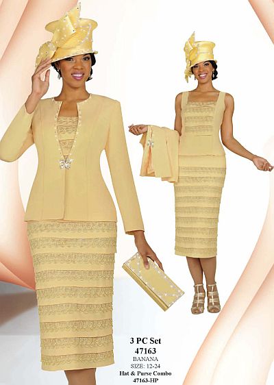 ladies yellow dress suit