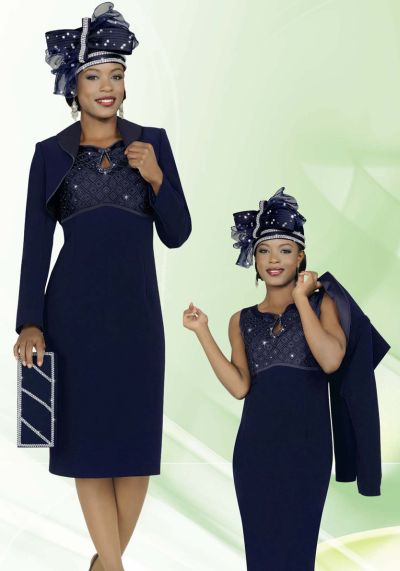 navy blue dress for church