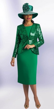 Lily and Taylor 4726 Church Dress with Sequin Jacket