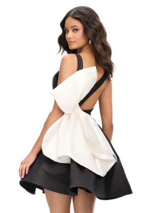 Ashley Lauren 4781 Inverted Bow Back Cocktail Dress