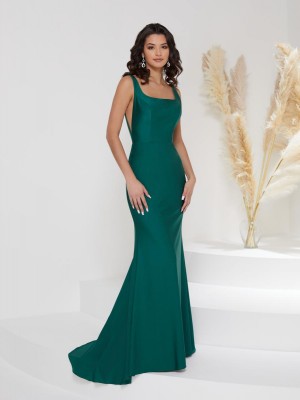 Christina Wu Gala 48002SJ Jersey Square Neck Gown