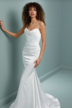 Christina Wu Gala 48007CS Cowl Neck Satin Gown