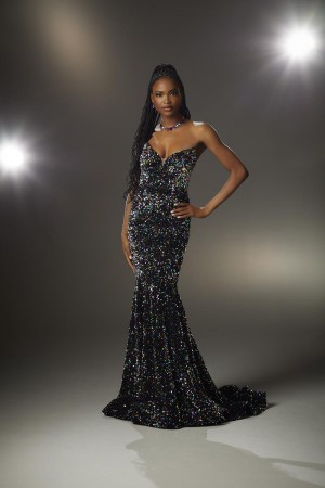 Morilee 48009 Confetti Sequin Velvet Mermaid Dress
