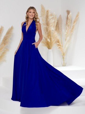 Christina Wu Gala 48011SJ Convertible Strap Jersey Gown