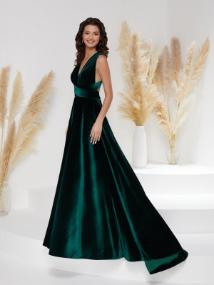 Christina Wu Gala 48011V Convertible Strap Velvet Gown