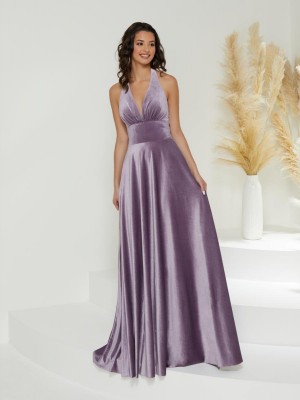 Christina Wu Gala 48027SJ Jersey A-Line Halter Gown