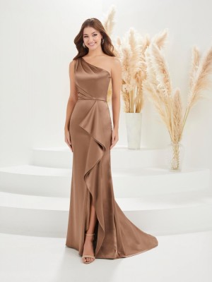 Christina Wu Gala 48035 One Shoulder Cascading Ruffle Gown
