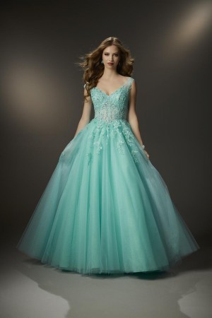 Morilee 48035 Lovely Beaded Lace Ball Gown