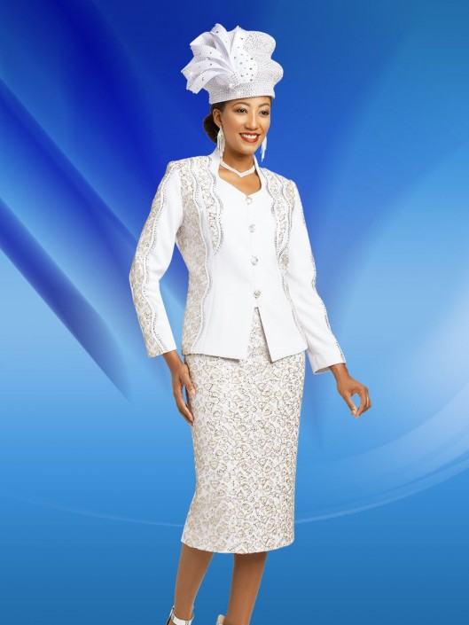 ladies white suits for church