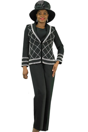 Lily and Taylor 4838 Ladies Ritzy 3 Piece Pant Suit