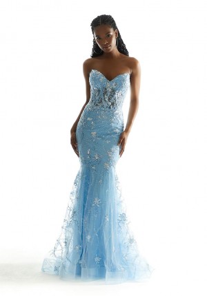 Morilee 49053 Breathtaking Sheer Top Mermaid Dress