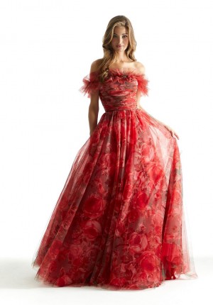 Morilee 49057 Beautiful Floral Print Prom Dress