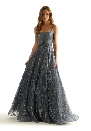 Morilee 49065 Sequin Glitter Tulle Prom Dress