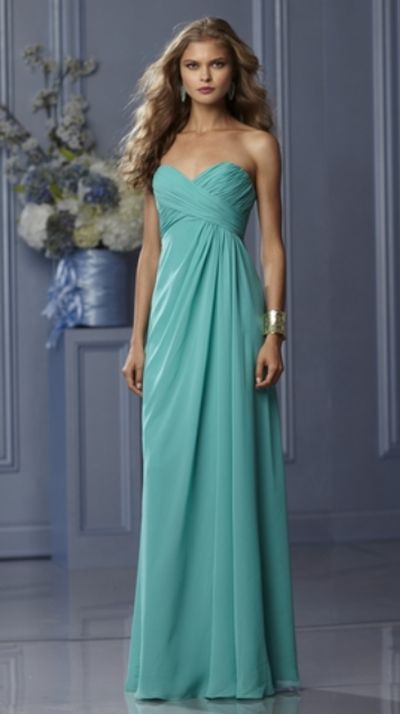 Wtoo 491 Criss Cross Chiffon Bridesmaid Gown: French Novelty