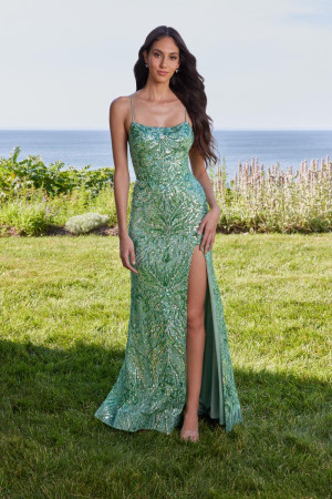 Morilee 49134 Intricate Sequin Pattern Prom Dress