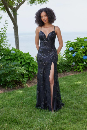 Morilee 49141 Gorgeous Floral Sequin Lace Prom Dress