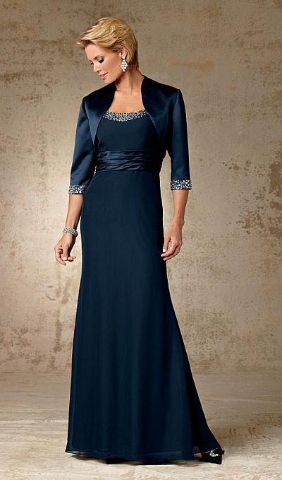 French Novelty Caterina Collection by Jordan Chiffon Mother of the Bride Dress 5005