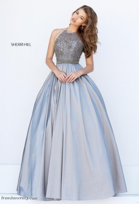 High Neck Halter Prom Dresses