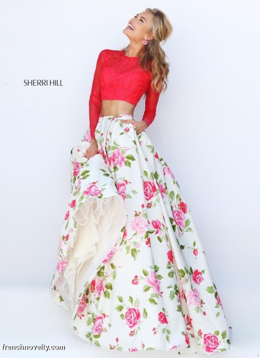 Floral Prom Dress Sherri Hill