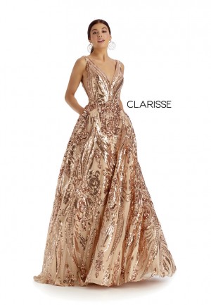 Size 14 Forest Green Clarisse Couture 5105 Sparkling Gown with Pockets