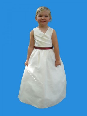 Rosebud Fashions 5111 Flower Girls Ruched Dress