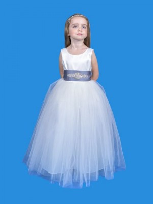 Rosebud Fashions 5123 Flower Girls Dress with Bling Sash