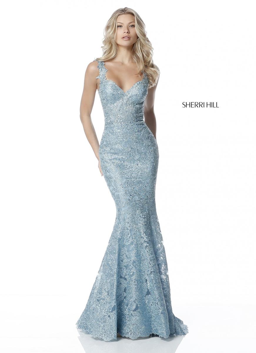 French Novelty Sherri Hill 51571 Lace Prom Dress