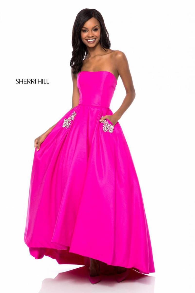 sherri hill blue beaded dress