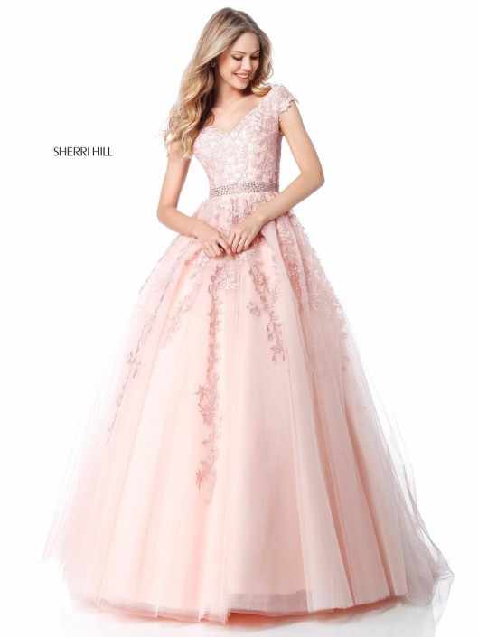 sherri hill off the shoulder dress