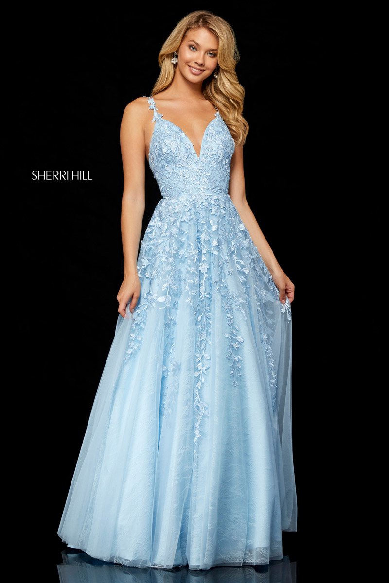 sherri hill long sleeve prom dress