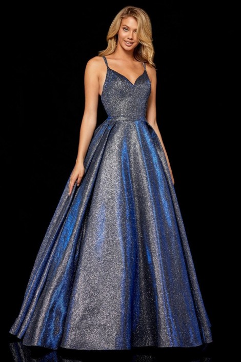glitter ball gown dress