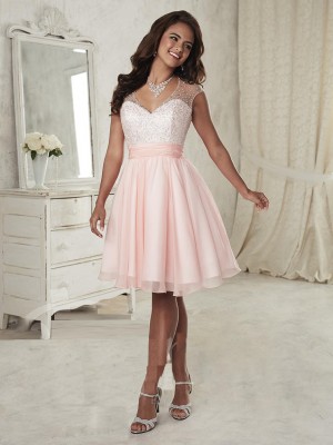 Damas by Tiffany 52388 Short Illusion Dress