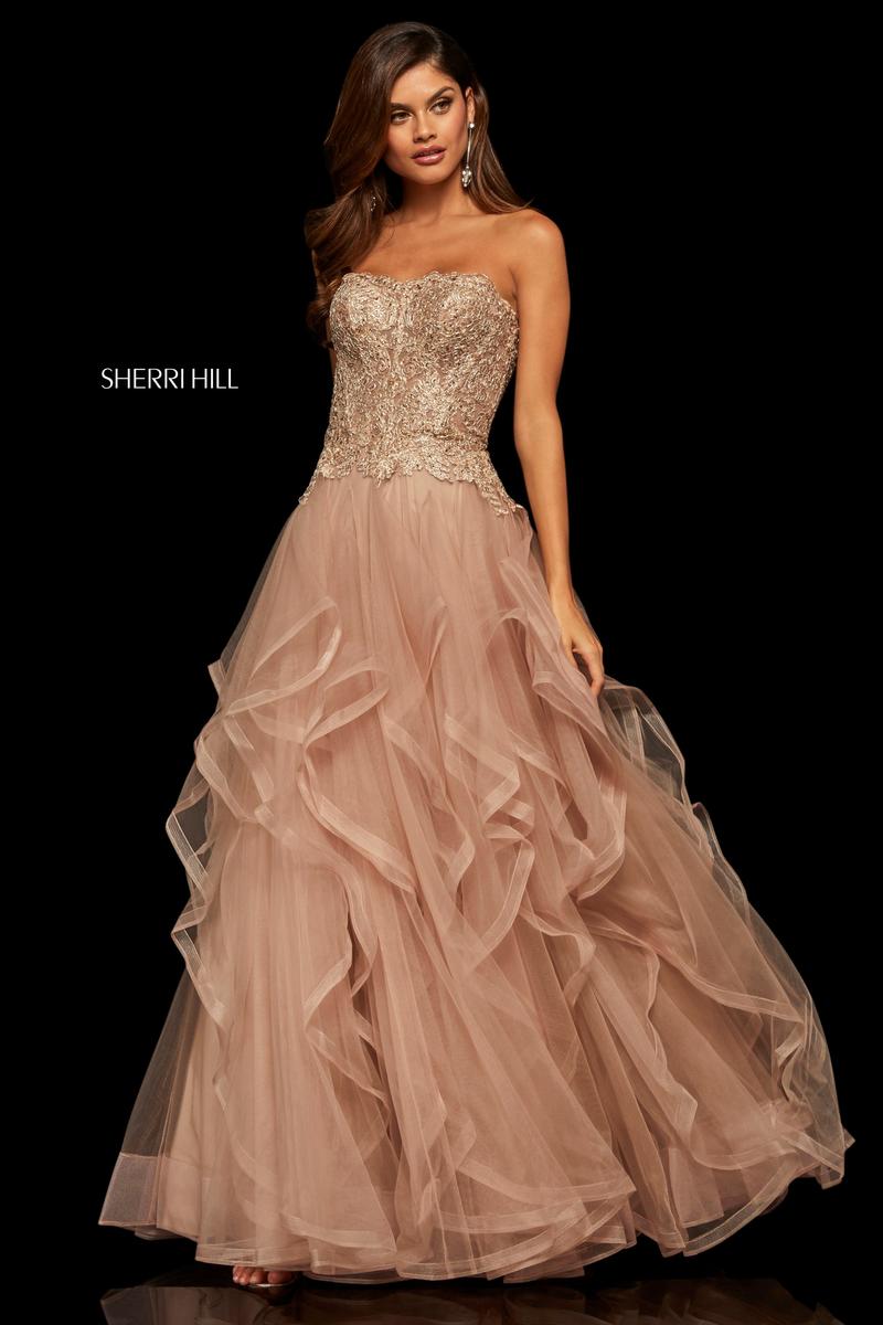 sherri hill rose gold