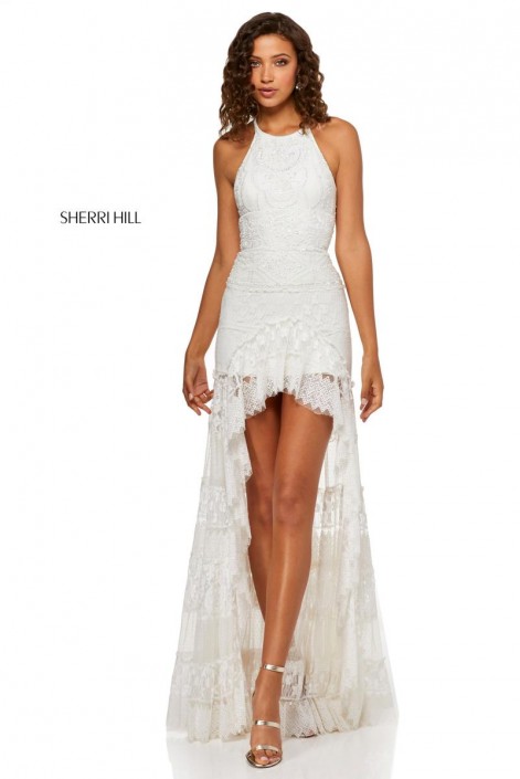 boho lace prom dress